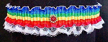 Matching Toss Rainbow Garters. Rainbow Garter or Arm Band. garter, garders, garder
