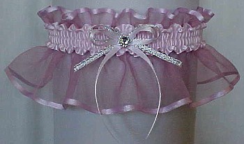 Icy Pink Sheer Bridal Garter - Wedding Garter - Prom Garter - Fashion Garter. garders, garder