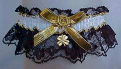 Lucky Lace Gambling Garter with Black Lace. garders, garder