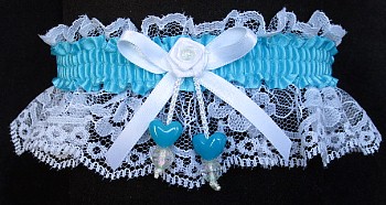 Butterfly Garter Set Wedding Garter Bridal Garter Alice in Wonderland  Wedding Flower Garter Belts White Lace Navy Blue Lace Garter 